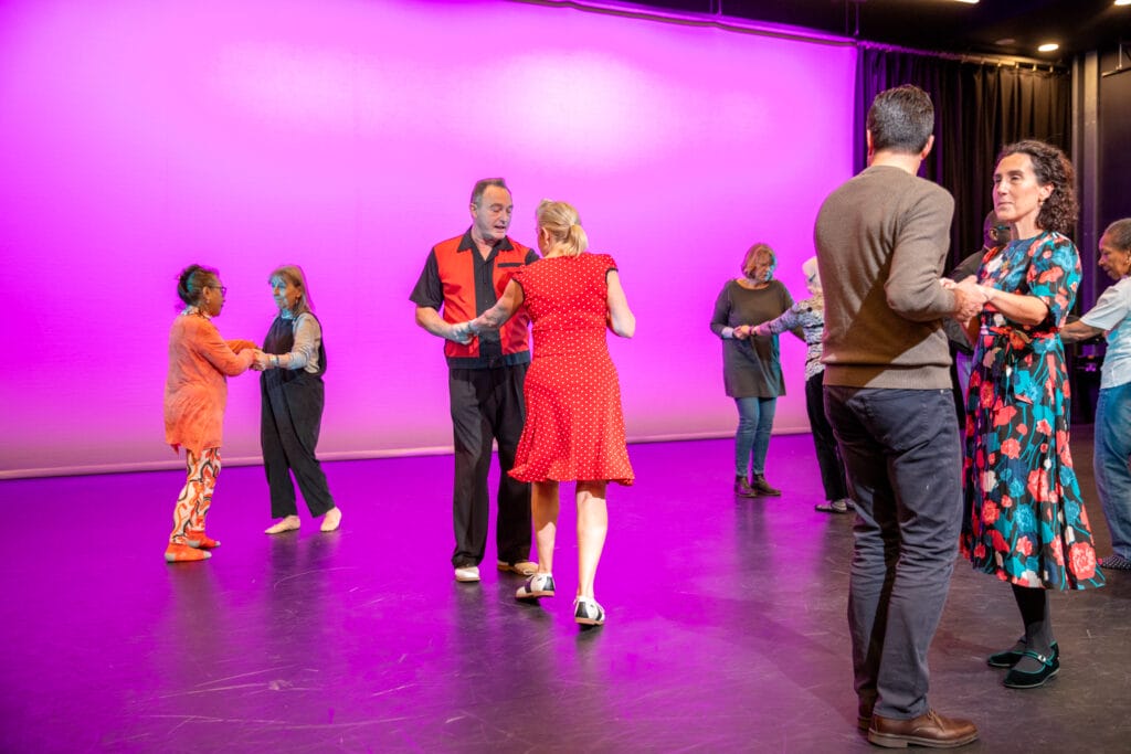 community-day-2022-older-dancers-1 | Royal Academy of Dance senior Wandsworth community dancing at the RAD headquarters Aud Jebson Studio theatre