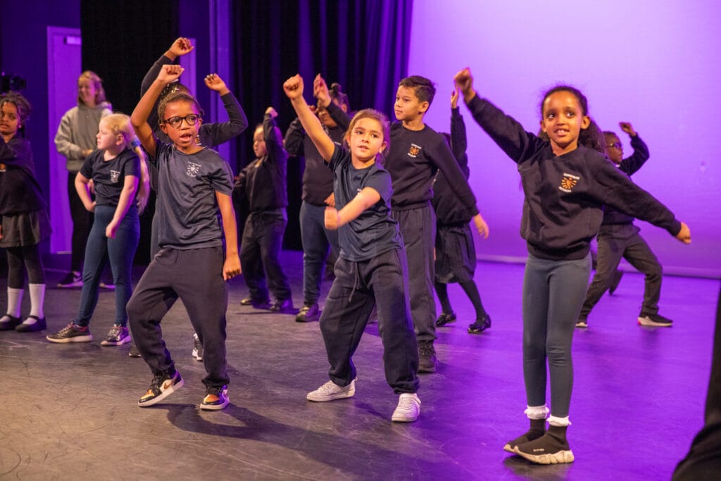 community-school-participants | Royal Academy of Dance school performing at RAD Community Day at the RAD headquarters Aud Jebson Studio Theatre