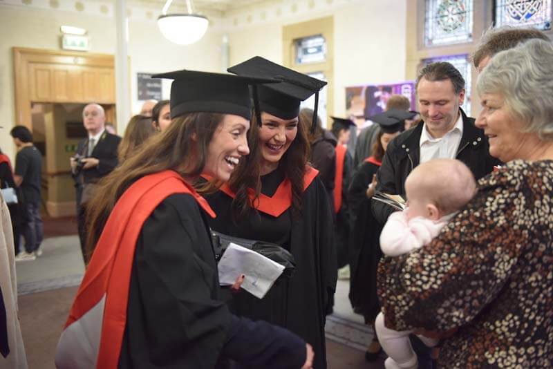 RAD4171 | Royal Academy of Dance two graduates at the graduation after completing dance teaching qualifications with the RAD