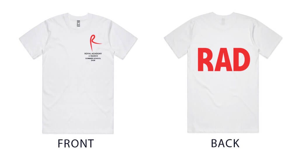 RAD Summer School T Shirt 2026 copy | Royal Academy of Dance